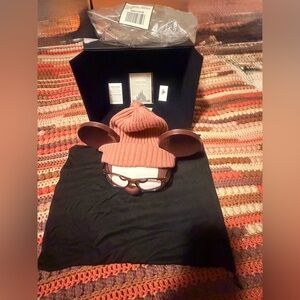 LIKE NEW Hipster Mickey Ears with a Knit Beanie